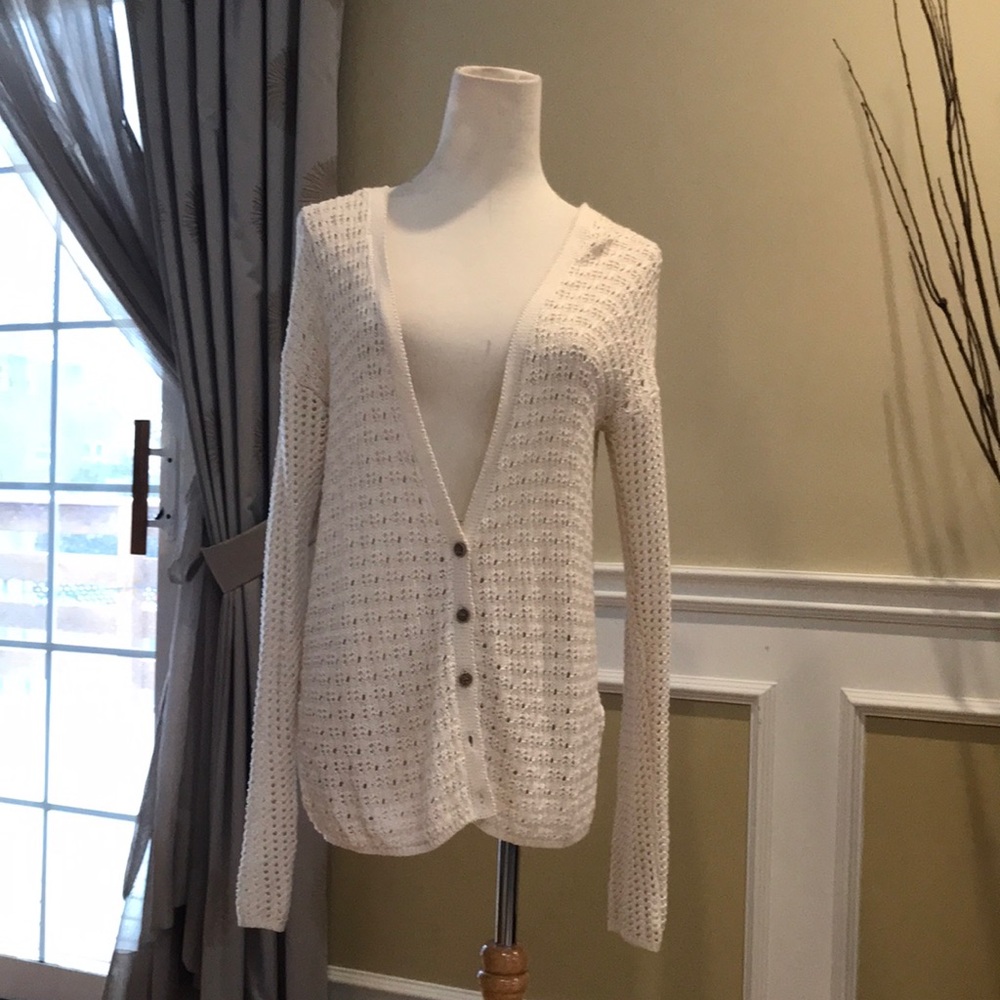 Lucky Brand Crochet Cardigan